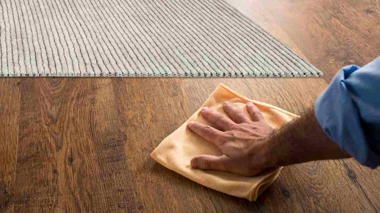 Effectively Clean An Area Rug on Hardwood Floor