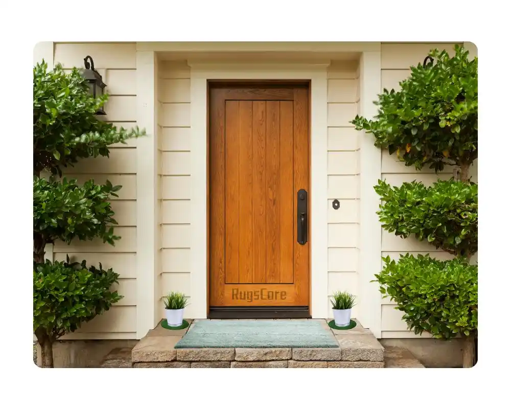 5 Easy Outdoor Rug Ideas on a Budget 7 Flat Rug In Front of the Door