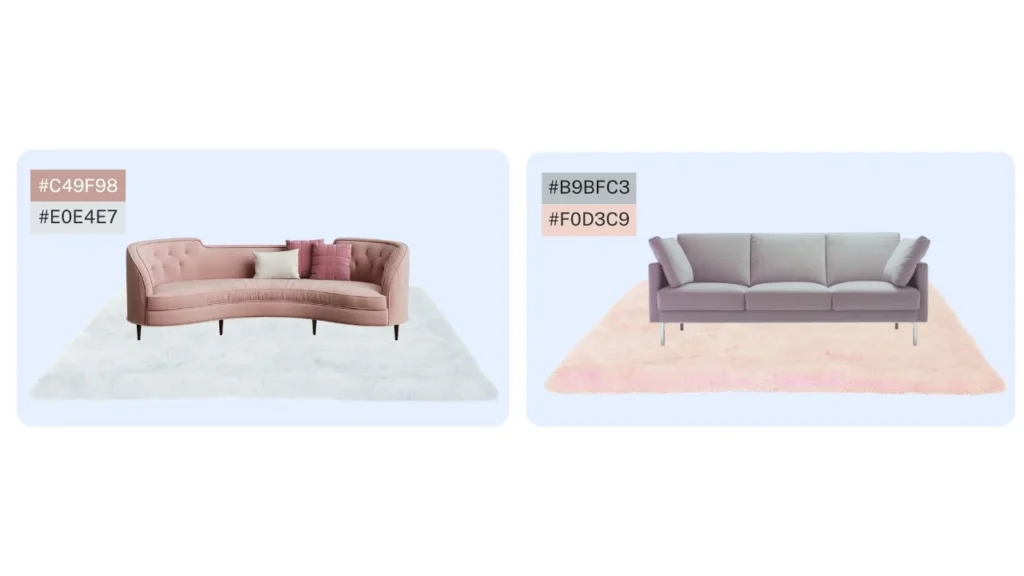 Best Color Combinations of Rug and Couch 8 Soft Pink and Light Grey Sofa combination